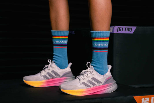 Gotham Rainbow Crew Socks - Blue - Gotham FC Shop